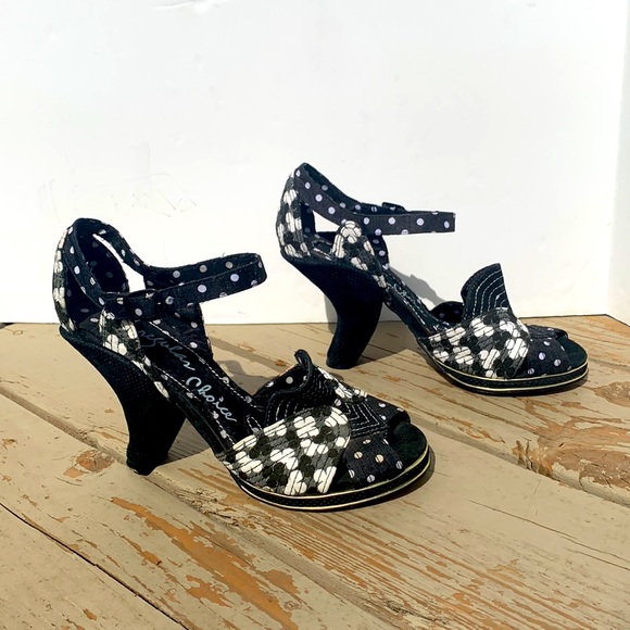 Polka dot pumps IRREGULAR CHOICE black white 36.5 - Picture 3 of 12